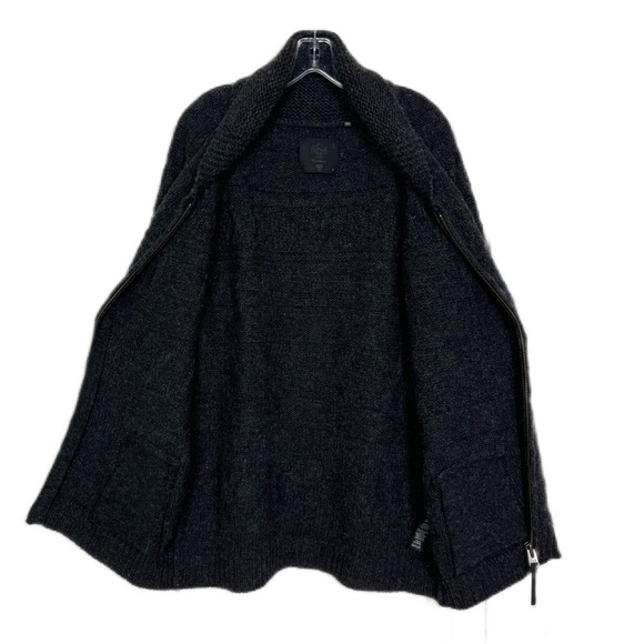 Aritzia TNA | 100%  Lambswool Cabincore Zip Up Cardigan Sweater Size Small - Picture 3 of 10